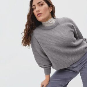 Everlane Cocoon Crew in Alpaca - Tahoe